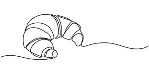 National Croissant Day One Continuous Line One Line Drawing Minimalism Vector Illustration