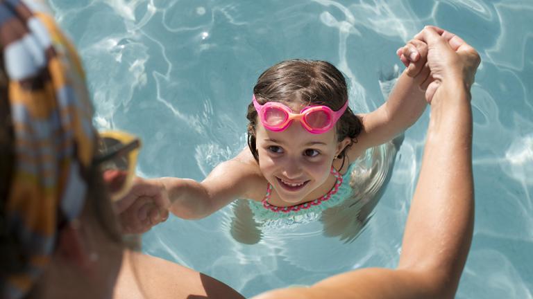 Close Up Girl With Pink Goggles
