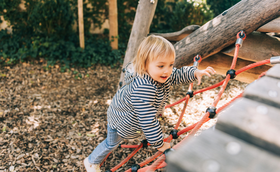 Family Child Climbing