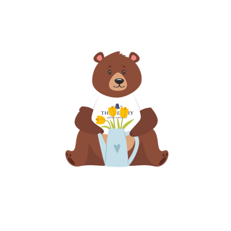 30704 Belfry EASTER Bear Illustrations Suite 07